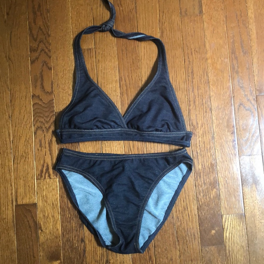 ☀️ Catalina Faux Denim 2pc Swimsuit